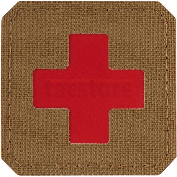 M-Tac Medic Cross Laser Cut Patch - Coyote / Red