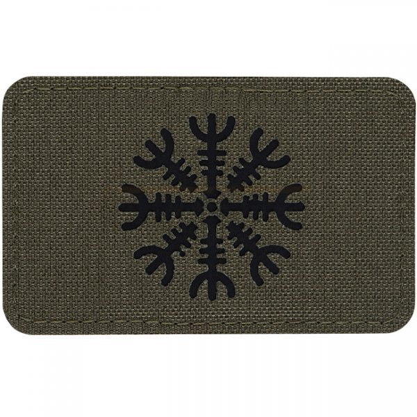 M-Tac Helm of Terror Horizontal Laser Cut Patch - Ranger Green / Black