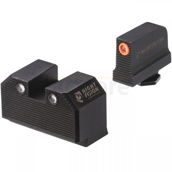 Night Fision Optics Ready Stealth Lower 1/3rd Night Sight Set Walther PDP/PPQ & RMR/507C/508T - Orange