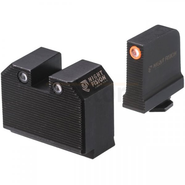 Night Fision Optics Ready Stealth Night Sight Set Glock 17/19/34 & DPP/509T/Romeo Pro - Orange