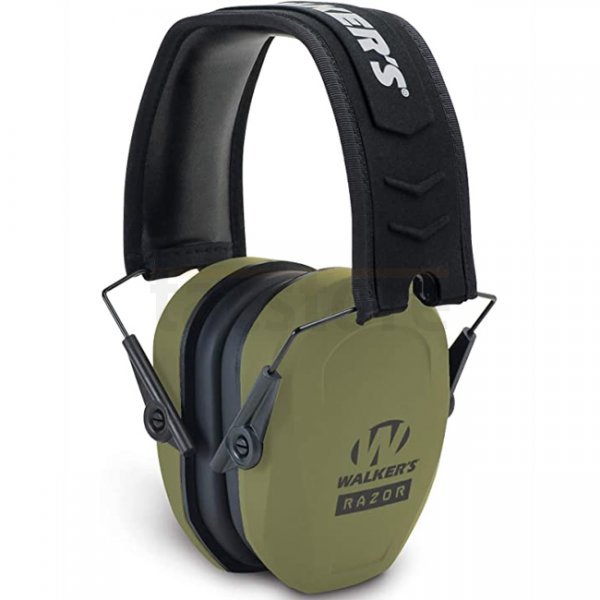 Walkers Razor Slim Passive Earmuff - Olive