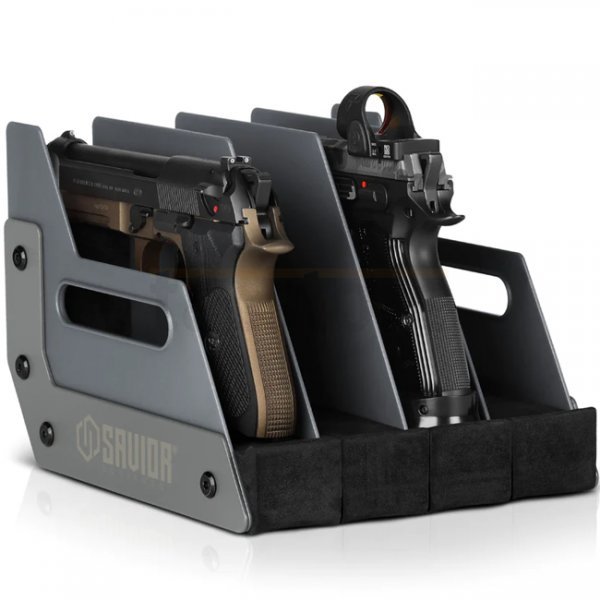 Savior Equipment Pistol Rack 4 Slots - Grey