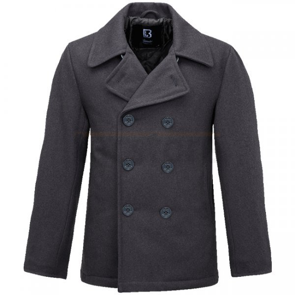 Brandit Pea Coat - Anthracite - S