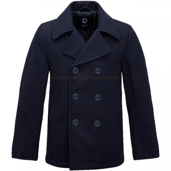 Brandit Pea Coat - Navy - S