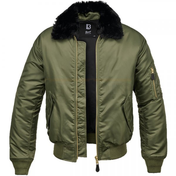 Brandit MA2 Jacket Fur Collar - Olive - L