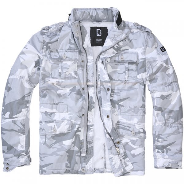 Brandit Britannia Winter Jacket - Blizzard Camo - M