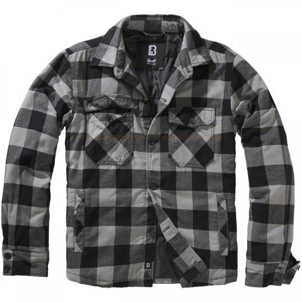 Brandit Lumberjacket - Black / Charcoal - L