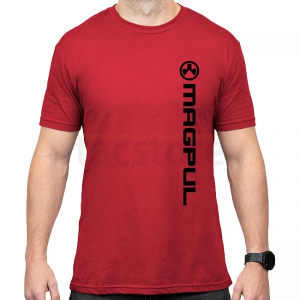 Magpul Vert Logo Cotton T-Shirt - Red - S