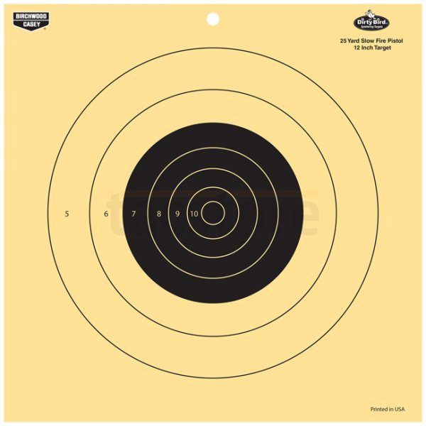 Birchwood Casey Dirty Bird 12 Inch 25 Yard Pistol Reactive Target 12 Pack