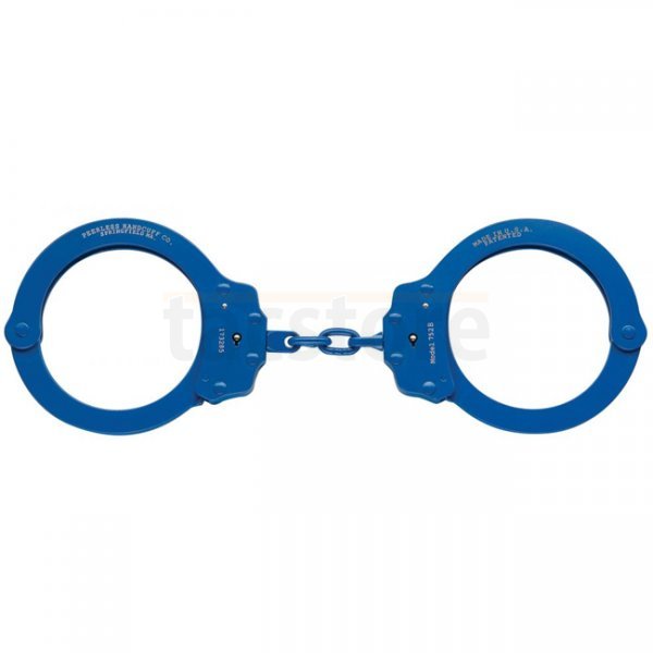 Peerless Model 752C Oversize Chain Link Handcuff - Blue