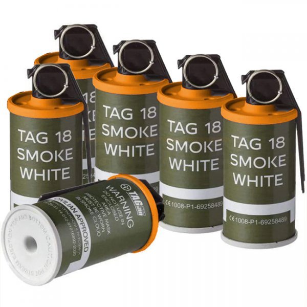 TAGinn TAG 18 Smoke Grenade 6-Pack - Orange