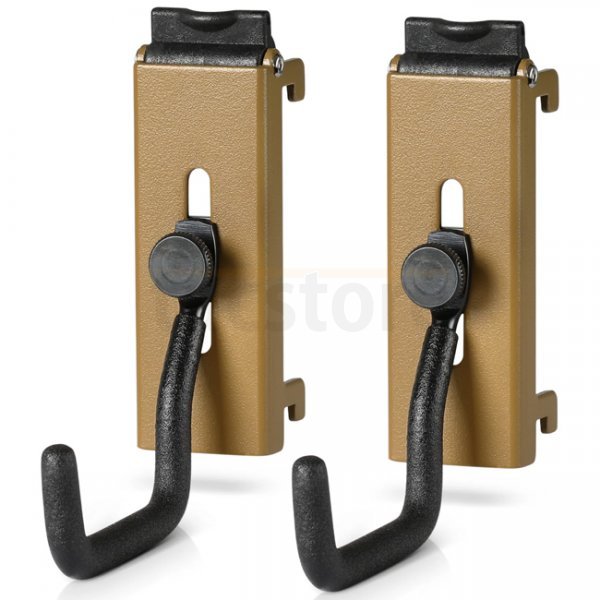 Savior Equipment Wall Rack System Adjustable J-Hook 2 Pack - RAL 8000