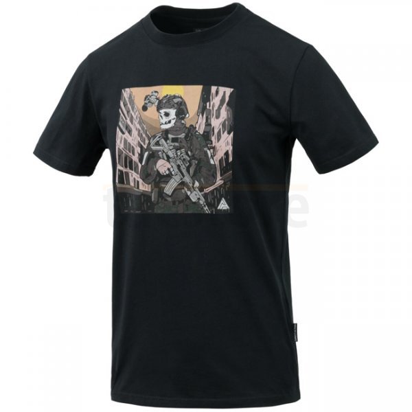 Direct Action T-Shirt DA Skeleton - Black - XL