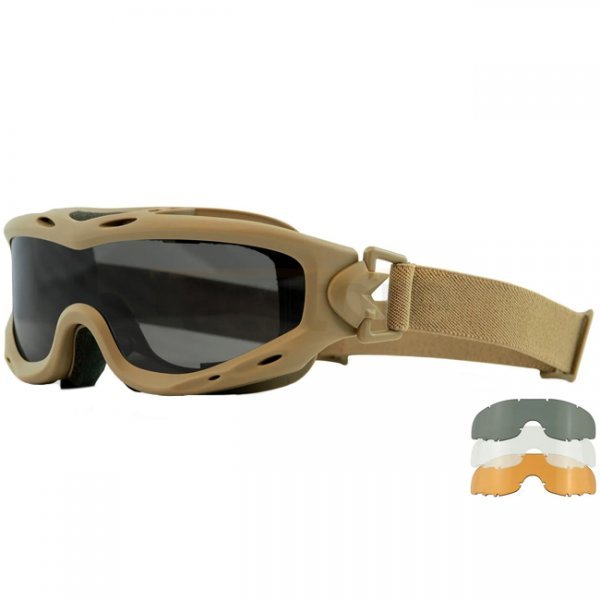 Wiley X Spear Goggle Grey / Clear / Light Rust - Tan