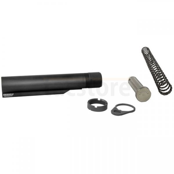 Geissele AR15 Premium Mil-Spec Buffer Tube Assembly & Super 42 H2 - Black