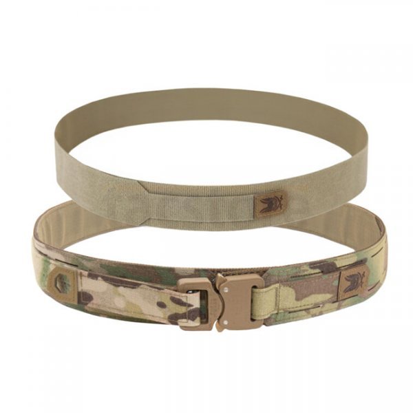 Warrior Laser Cut Fight Light Belt & Internal Velcro Belt - Multicam - S