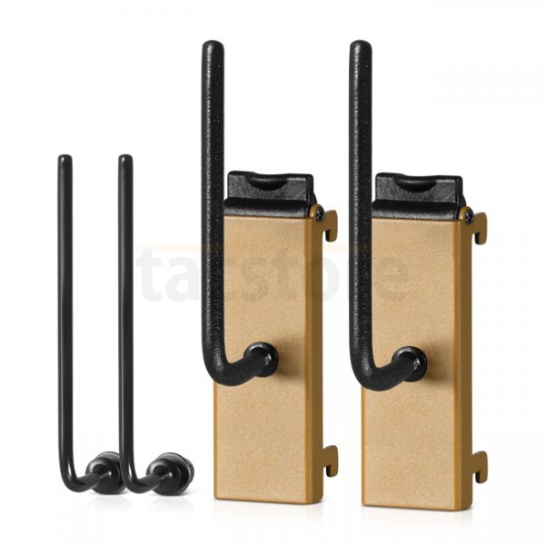 Savior Equipment Wall Rack System Adjustable Pistol & Suppressor Rod 2 Pack - RAL 8000