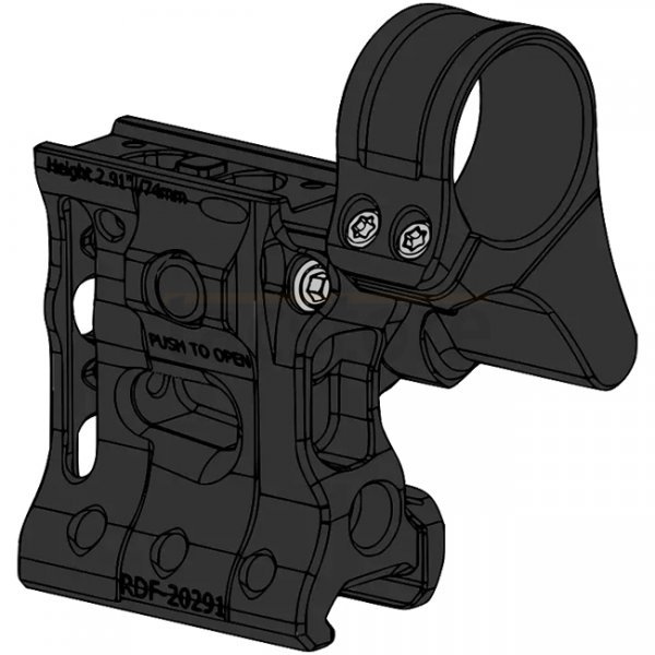 Spuhr Aimpoint T-2/CompM5 Magnifier Mount H74/2.91 Inch Picatinny