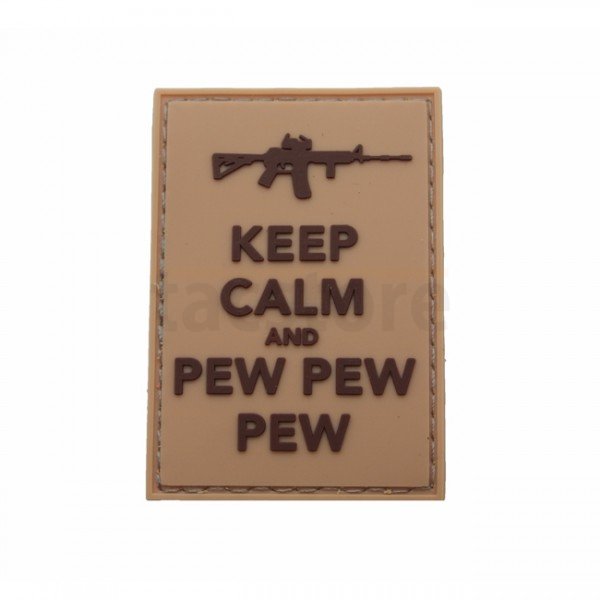 Pitchfork Keep Calm Pew Patch - Tan