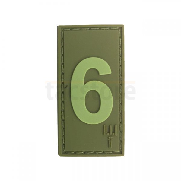 Pitchfork Number 6 Patch - Olive