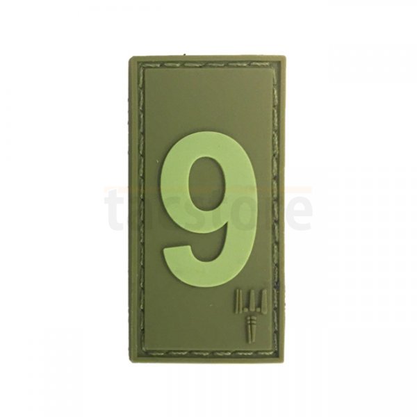 Pitchfork Number 9 Patch - Olive