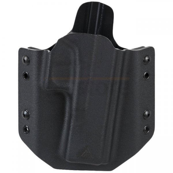 Direct Action G17 OWB No Light Holster Straight Loops Full Kydex - Black