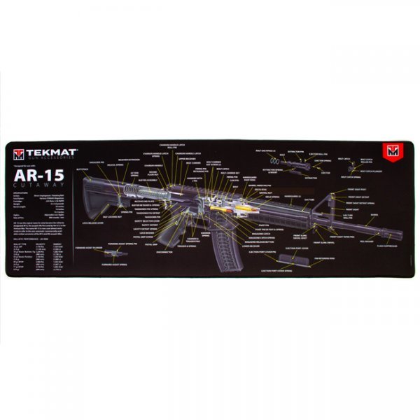 TekMat Cleaning & Repair Mat Ultra 44 - AR-15 -Cut Away