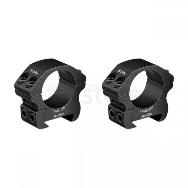 Vortex Optics Pro 1 Inch Riflescope Rings - Low