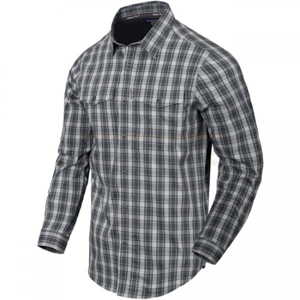 Helikon-Tex Covert Concealed Carry Shirt - Foggy Grey Plaid - M