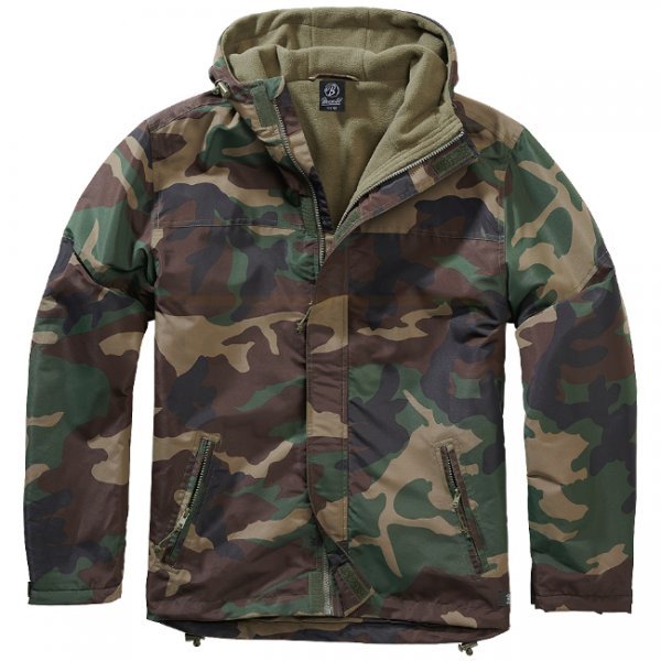 Brandit Windbreaker Frontzip - Woodland - M