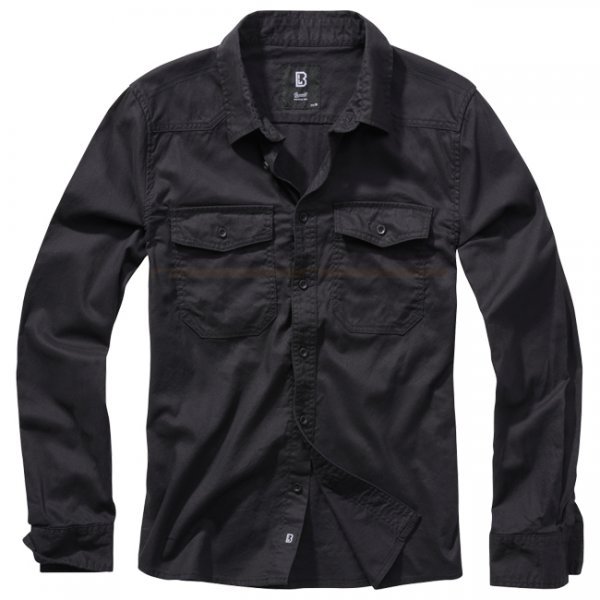 Brandit Flanellshirt - Black - M