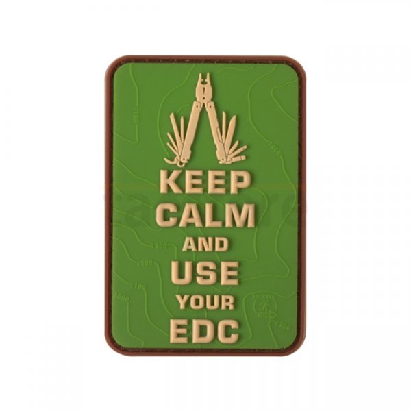 JTG Keep Calm EDC Rubber Patch - Multicam