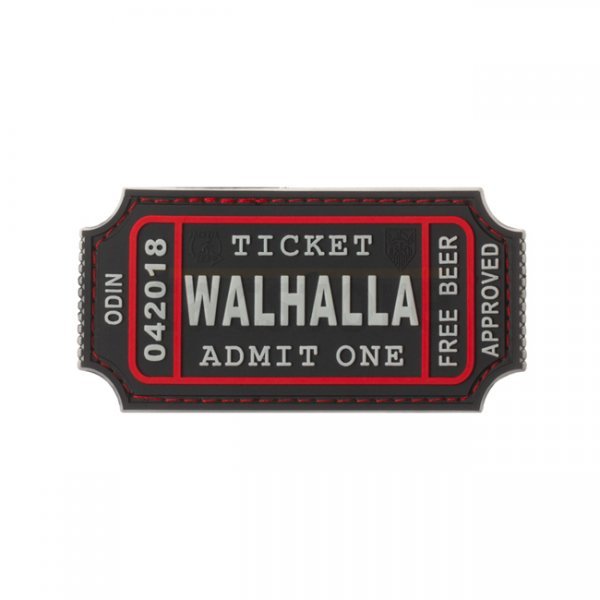 JTG Large Walhalla Ticket Rubber Patch - Swat