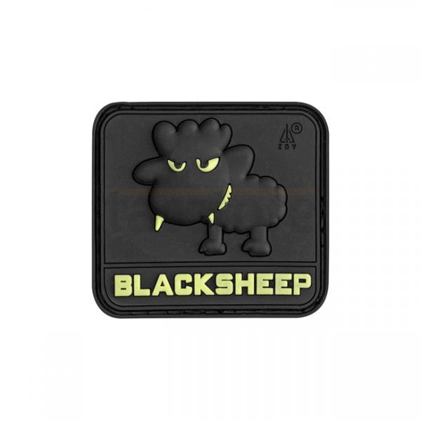 JTG Little Black Sheep Rubber Patch - Glow in the Dark