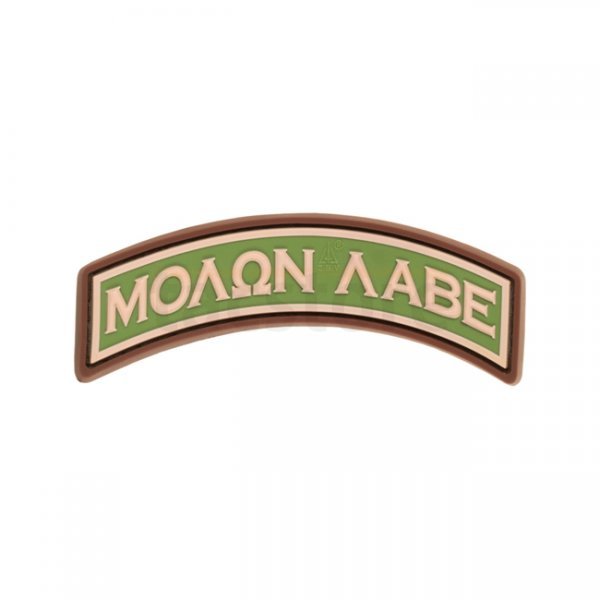 JTG Molon Labe Tab Rubber Patch - Multicam