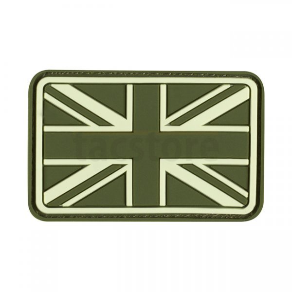 JTG Small Great Britain Flag Rubber Patch - Forest