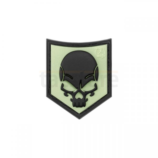 JTG SOF Skull Rubber Patch - Glow Back