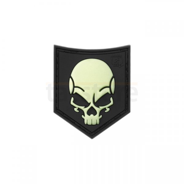 JTG SOF Skull Rubber Patch - Glow in the Dark