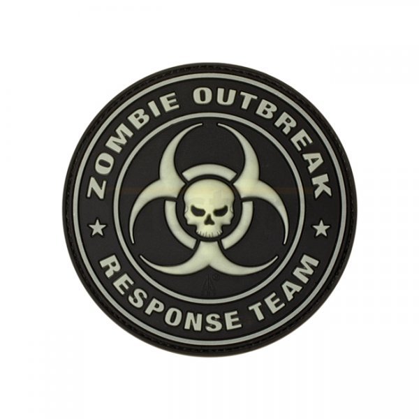 JTG Zombie Outbreak Rubber Patch - Glow in the Dark