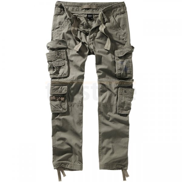 Brandit Pure Slim Fit Trousers - Olive - XL