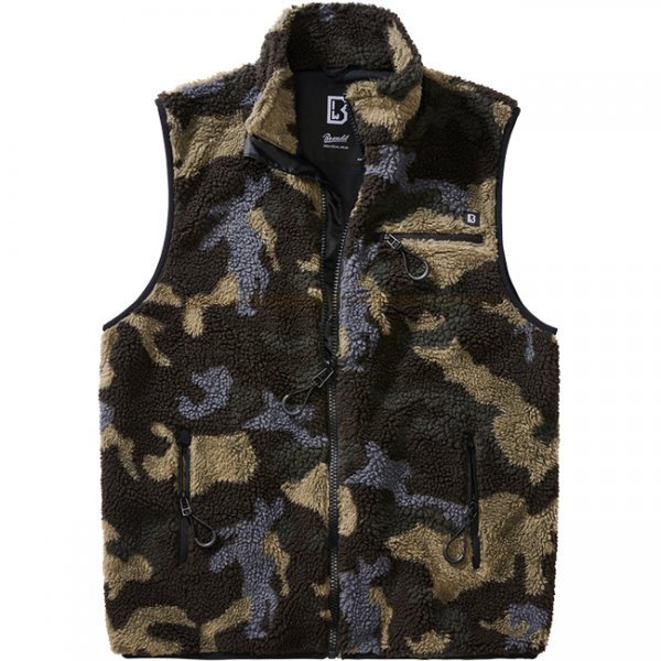 Brandit Teddyfleece Vest Men - Darkcamo - S