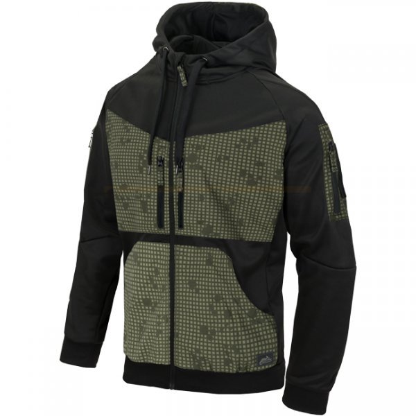 Helikon-Tex Rogue Tactical Hoodie FullZip - Black / Desert Night Camo - XL