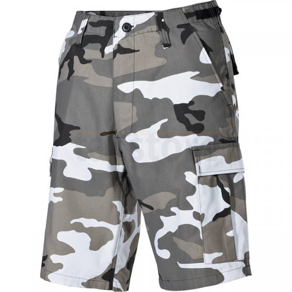 MFH BW Bermuda Shorts Side Pockets  - Urban Camo - L