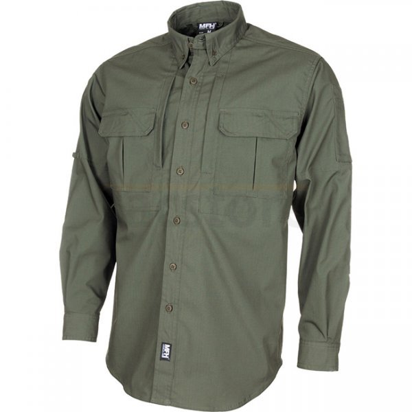 MFHHighDefence ATTACK Shirt Long Sleeve Teflon Ripstop - Olive - M