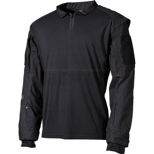 MFHHighDefence US Tactical Shirt Long Sleeve - Black - 2XL