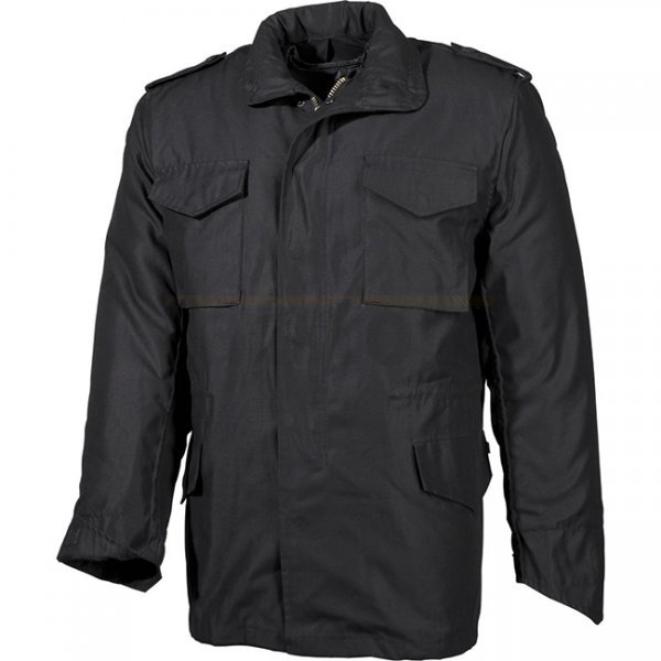 MFH US Field Jacket M65 Lined - Black - 4XL