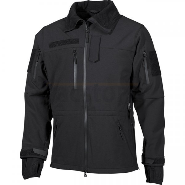 MFHHighDefence HIGH DEFENCE Soft Shell Jacket - Black - 2XL