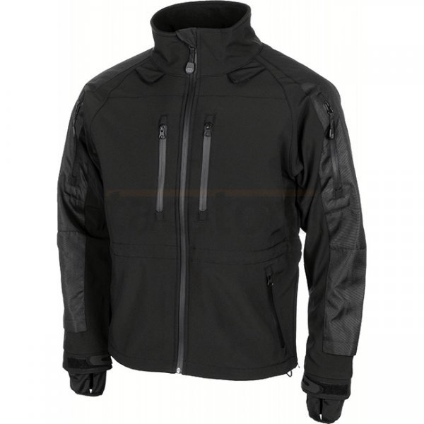 MFH PROTECT Soft Shell Jacket - Black - 3XL