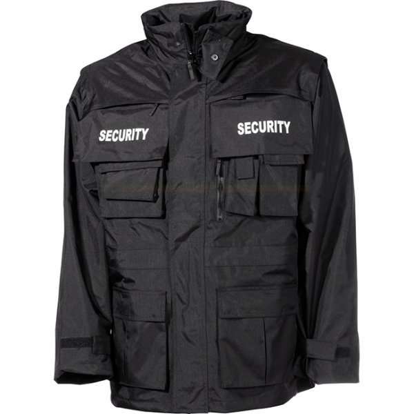 MFH SECURITY Waterproof Parka - Black - S