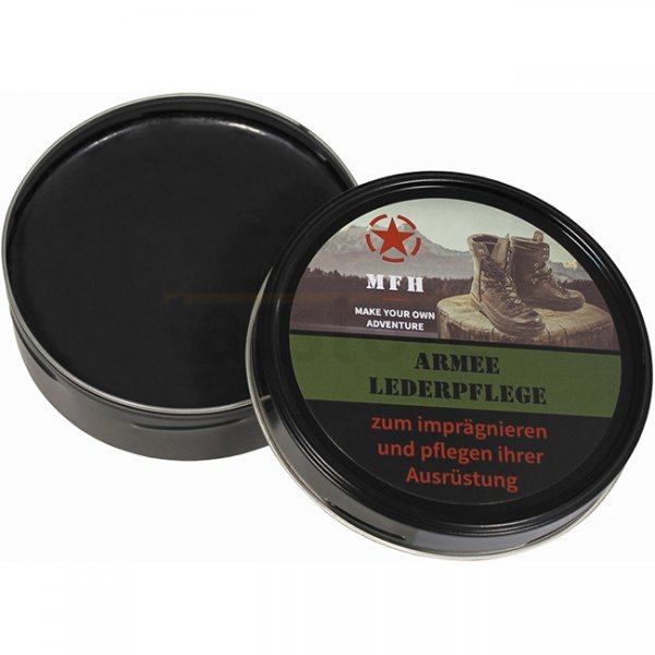 MFH Army Shoe Polish 150 ml Tin - Black